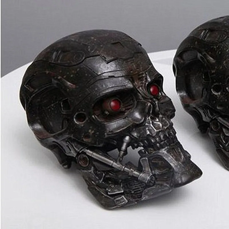 New hand made OGRM Terminator T600 Slayer 1:1 Skull Storage Box LED Eyes Can Be Lit New In Stock Now RETAIL BOX WU783