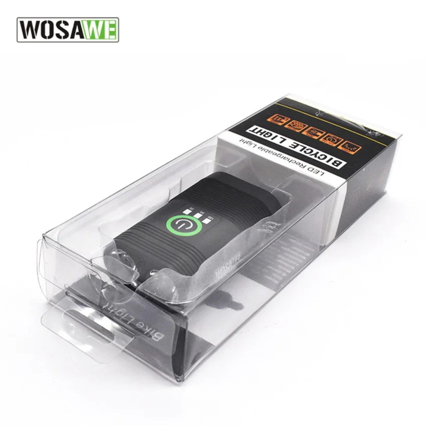 WOSAWE USB Rechargeable Bike Light LED Bicycle Headlight Waterproof MTB Mountain Road Bikes Cycling Safety for Commuting Riding