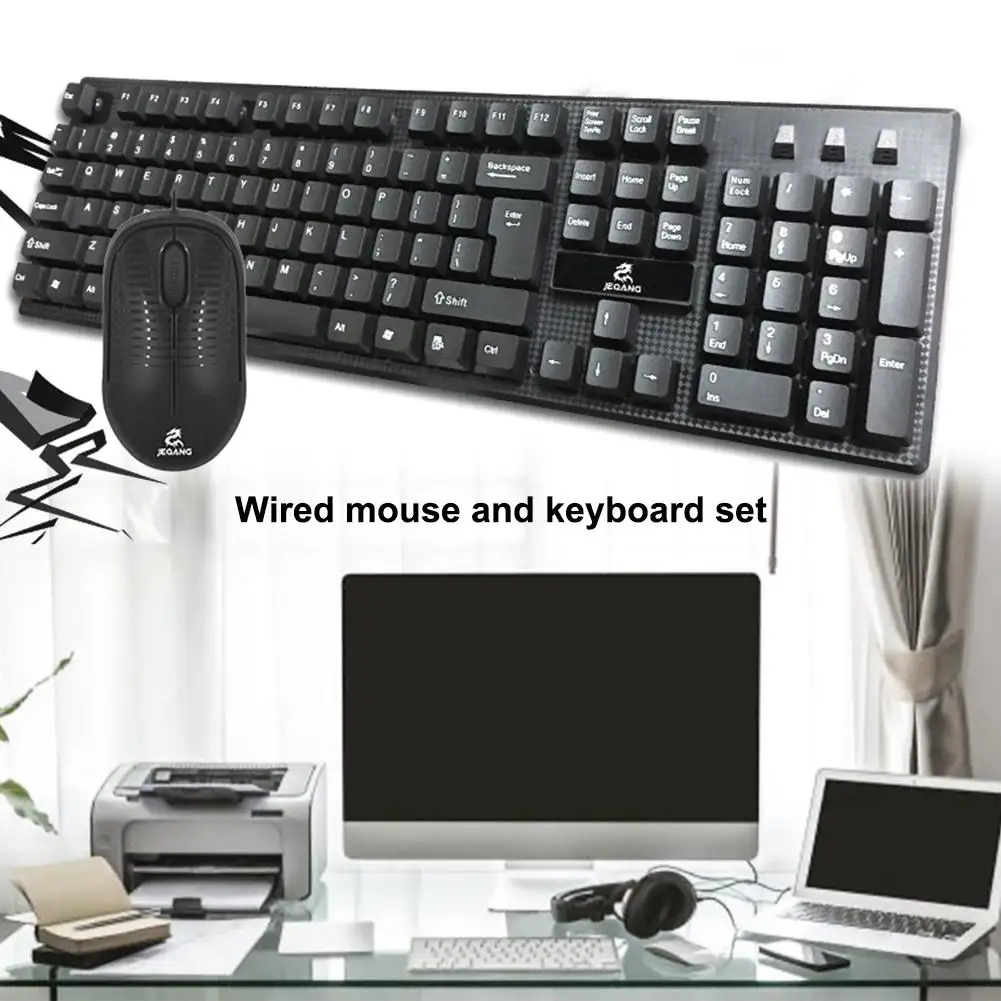 

Keyboard And Mouse Mini Multimedia Keyboard Mouse Combo Set For Notebook Laptop Mac Desktop PC TV Office Supplies