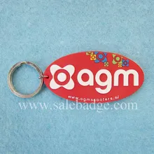 Пользовательские персонализировать логотип ПВХ милые брелоки в виде цветов
