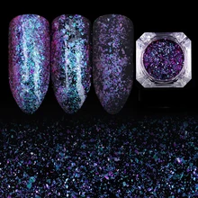 BORN PRETTY Chameleon Flakes Starry Sky Nail Art Paillette Sparkly Glitter Super Thin Sequins Powders Manicure
