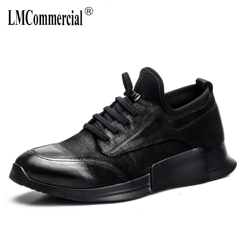 

spring and autumn Leather casual shoes men British retro all-match cowhide breathable sneaker fashion boots men casual shoes