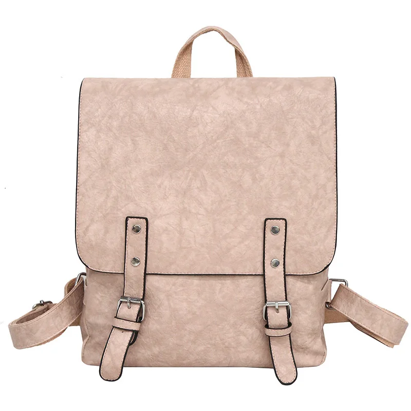 Toposhine Летний Школьный рюкзак в консервативном стиле для молодых девушек, Модный корейский качественный женский дорожный рюкзак из искусственной кожи, женские сумки - Цвет: Pink