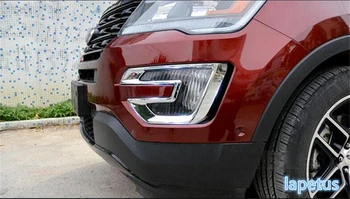 

Bright Style ! Accessories For Ford Explorer 2016 2017 ABS Chrome Front Fog Lamp Light Cover Trim Molding Garnish