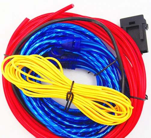 Car modified stereo wire subwoofer line 4m Car amplifier sets of lines power line