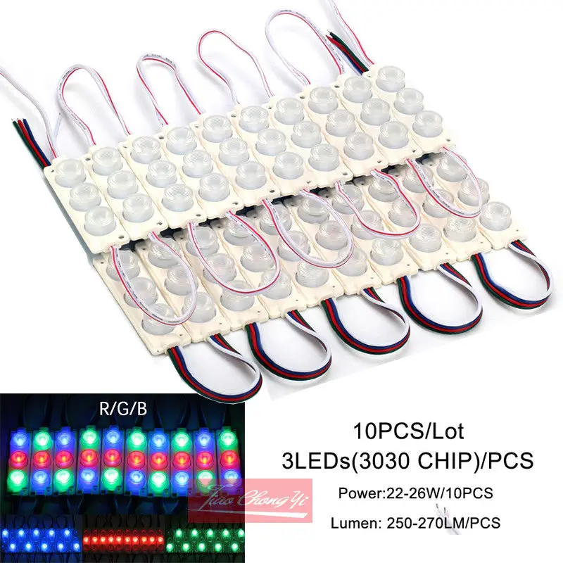 10 шт./лот супер яркие 3 Вт 3030 SMD светодиодные модульные лампы водонепроницаемая