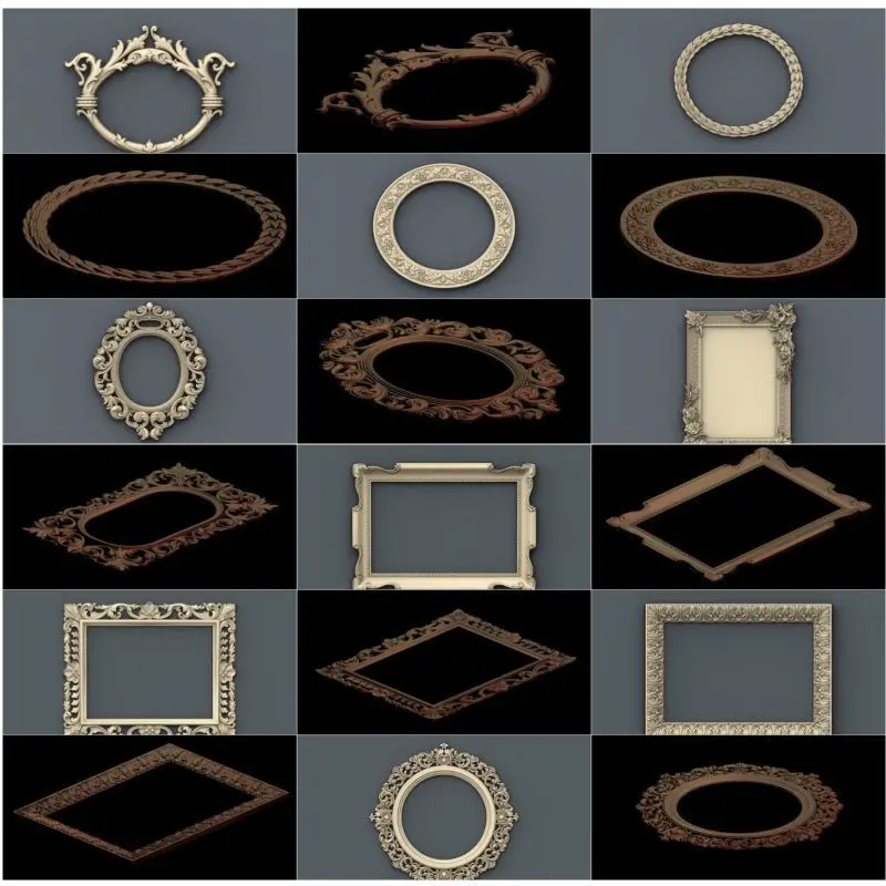 39pcs/set frame 3d model STL relief for cnc STL format 3d model for cnc stl relief artcam vectric aspire