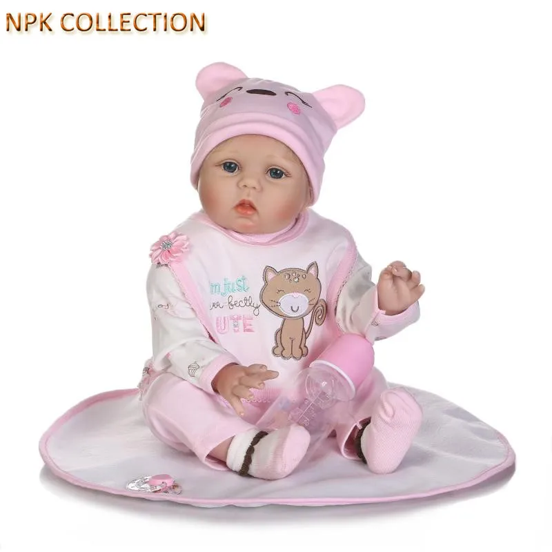NPKCOLLECTION 50CM Real Dolls Silicone Reborn Dolls Baby Alive Soft Toys for Children Playmate,Realistic Silicone Newborn Dolls цена NPKCOLLECTION 50CM Real Dolls Silicone Reborn Dolls Baby Alive Soft Toys for Children Playmate,Realistic Silicone Newborn Dolls цены онлайн