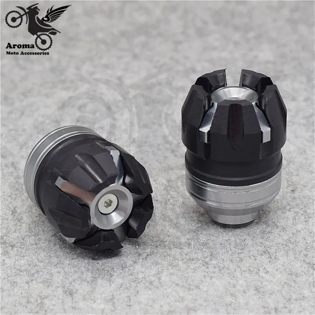 colorful scooter parts dirt pit bike accessories motocross wheel anticaida motorbike Crash Pad motorcycle frame sliders moto 2 silver