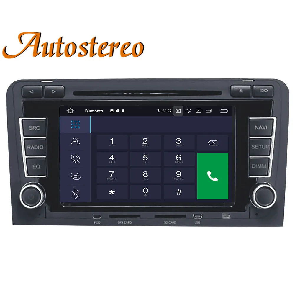 Discount Android 9 Car DVD CD player GPS Navigation Auto Stereo For Audi A3 S3 2003-2012 car Multimedia radio tape recorder head unit 4