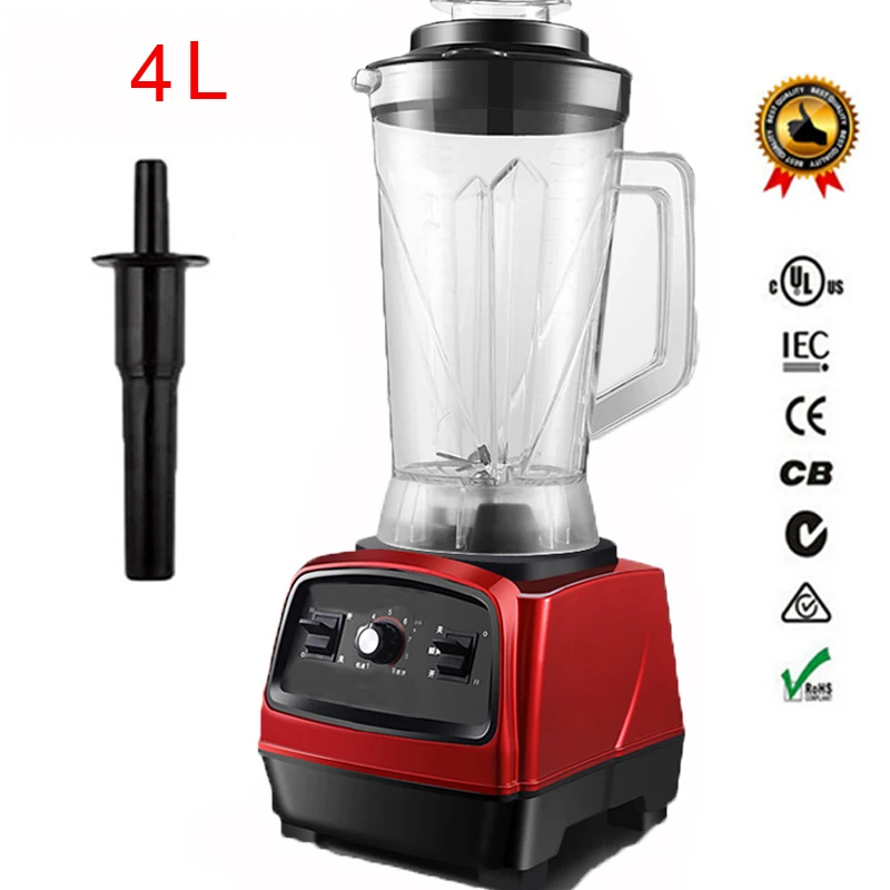 2800 Вт 3.3HP BPA FREE 4L коммерческие профессиональные смузи мощный блендер миксер