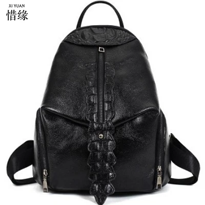 

New 2017 100% Real Soft Genuine Leather Women Backpack Woman Korean Style Ladies Strap Laptop Bag Daily Backpack Girl School red