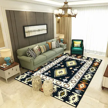 

Simple Geometric Patterns Big Thicken Carpet Bedside Blanket Prayer Bedroom Hotel Floor Mat Bay Window Cushion High Quality Rugs