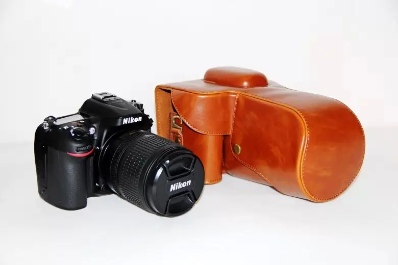 Ретро винтажный Чехол из искусственной кожи для камеры Nikon D3100 D3200 D3300 чехол сумка подходит для объектива 18-55 мм 18-105 мм