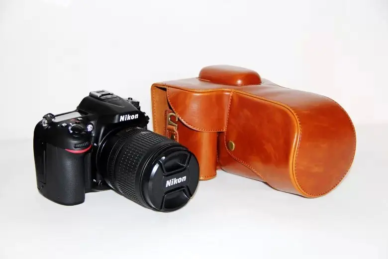 New Retro Vintage PU Leather Camera case For Nikon D3100 D3200 D3300 cover pouch bag Fit 18-55mm 18-105mm Lens