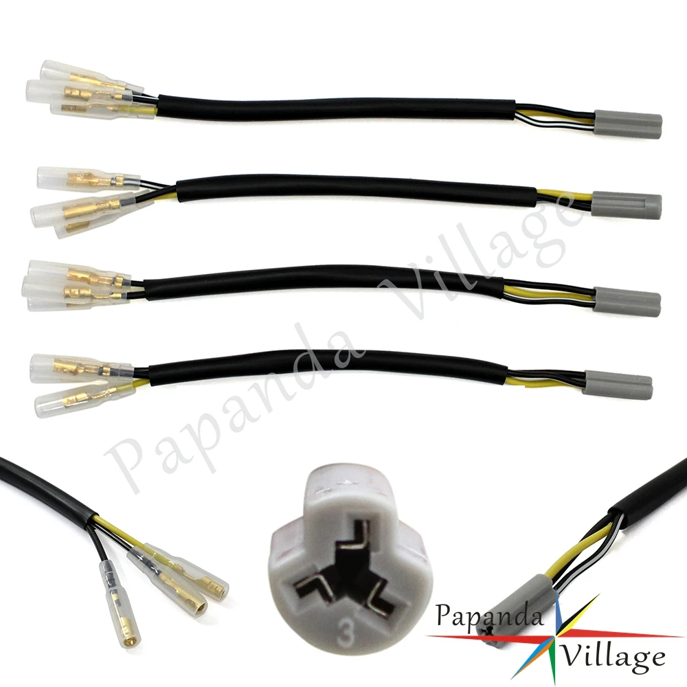 4 шт. разъемы для сигнала поворота мотоцикла Yamaha YZF R6 R1 R3 R6S FZ6 FZS6 FZ1 250 500|adapter plug|adapter