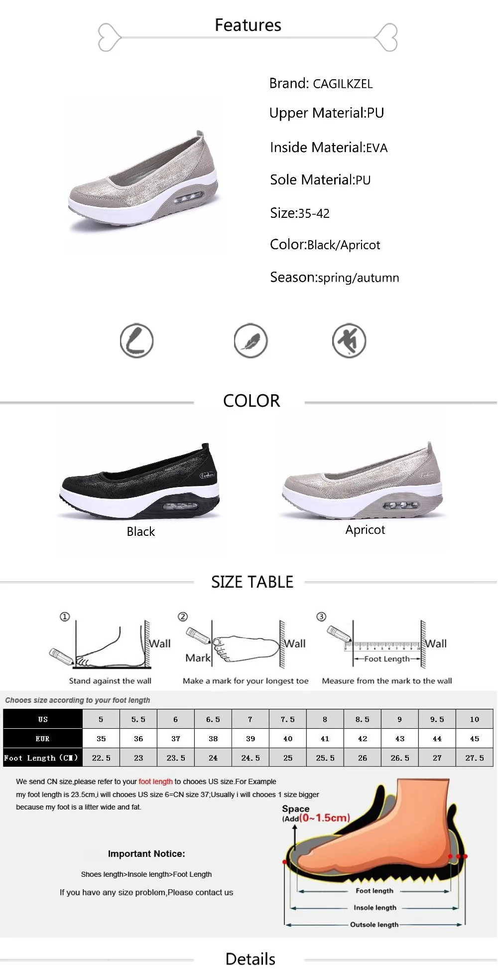 CAGILKZEL 2019 Women Shoes Flat Platform Loafers Casual Shoes  Slip On Flats Moccasins Creepers Chaussures Femme Shoes Women (2)