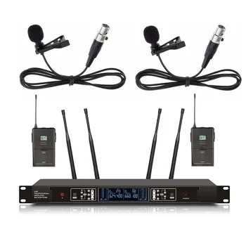 

Bolymic Professional Microphone Wireless lavalier System True diversity Dual stage performance microfono handheld headset