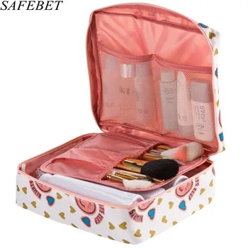

SAFEBET Brand Multifunction Organizer Waterproof Portable Makeup Bag Man Women Cosmetic Bag Travel Necessity Beauty Case bag