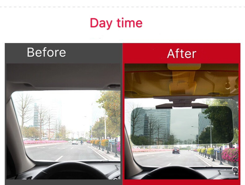 Автомобильный солнцезащитный козырек 2 в 1, ослепительный козырек для ночного видения, солнцезащитный козырек, солнцезащитный козырек, зеркало для вождения, прозрачный вид для hyundai