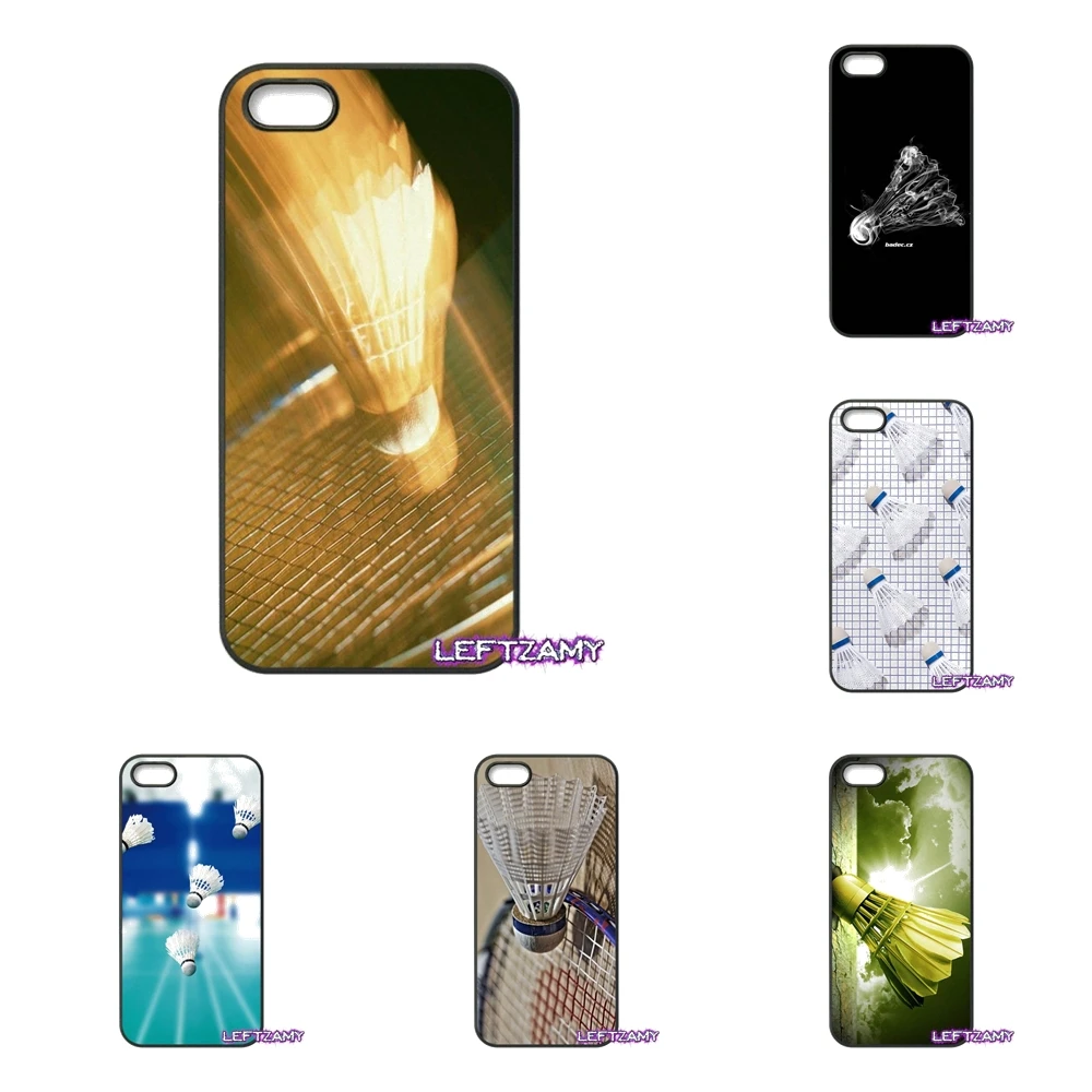 

For iPhone 4 4S 5 5C SE 6 6S 7 8 Plus X 4.7 5.5 iPod Touch 4 5 6 Sport Badminton Art Cell Phone Case Cover