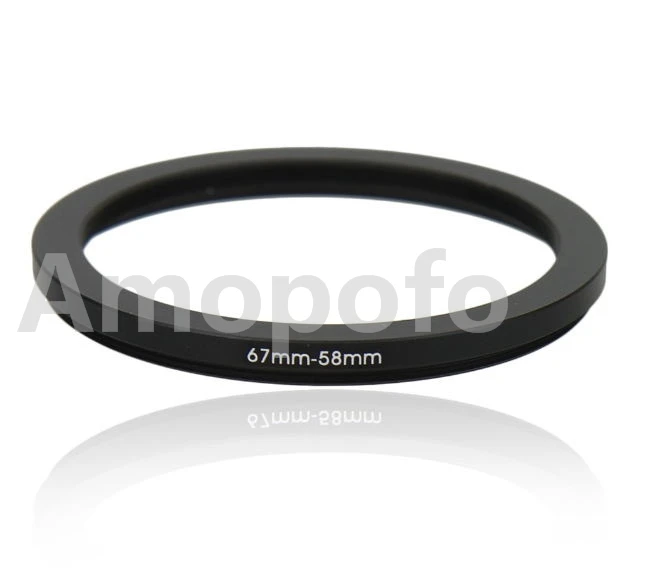 Commercio All'Ingrosso 67Mm-58Mm Step-Down Lens Filter Anello Adattatore In Metallo/67Mm Lens 58Mm Uv Cpl Nd Accessorio