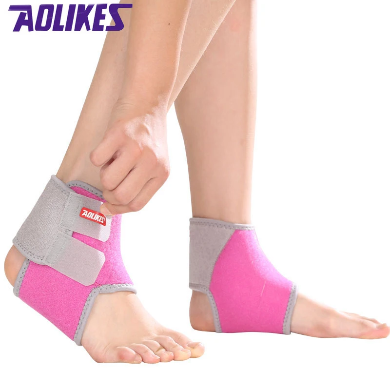 

AOLIKES 1 Pair Kids Ankle Strap For Cycling Running Gym Children Sport Ankle Brace Support Guard Protector Boy Girl tobillera