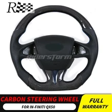 Для Infiniti QX50 Q50L руль из углеродного волокна Универсальный дистанционное управление Кнопка подушки безопасности весло переключения рулевого колеса
