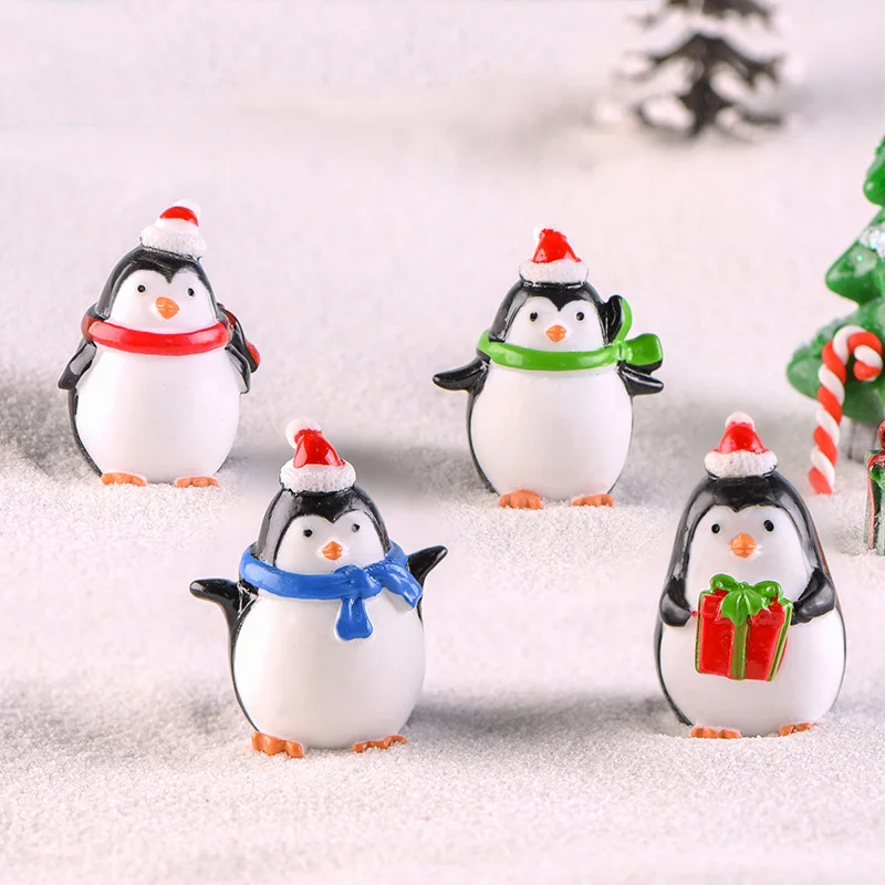 

2019 Garden Home Decoration Mini Artificial Micro Landscaping Crafts Cute Penguin Micro Landscape Ornaments for Christmas