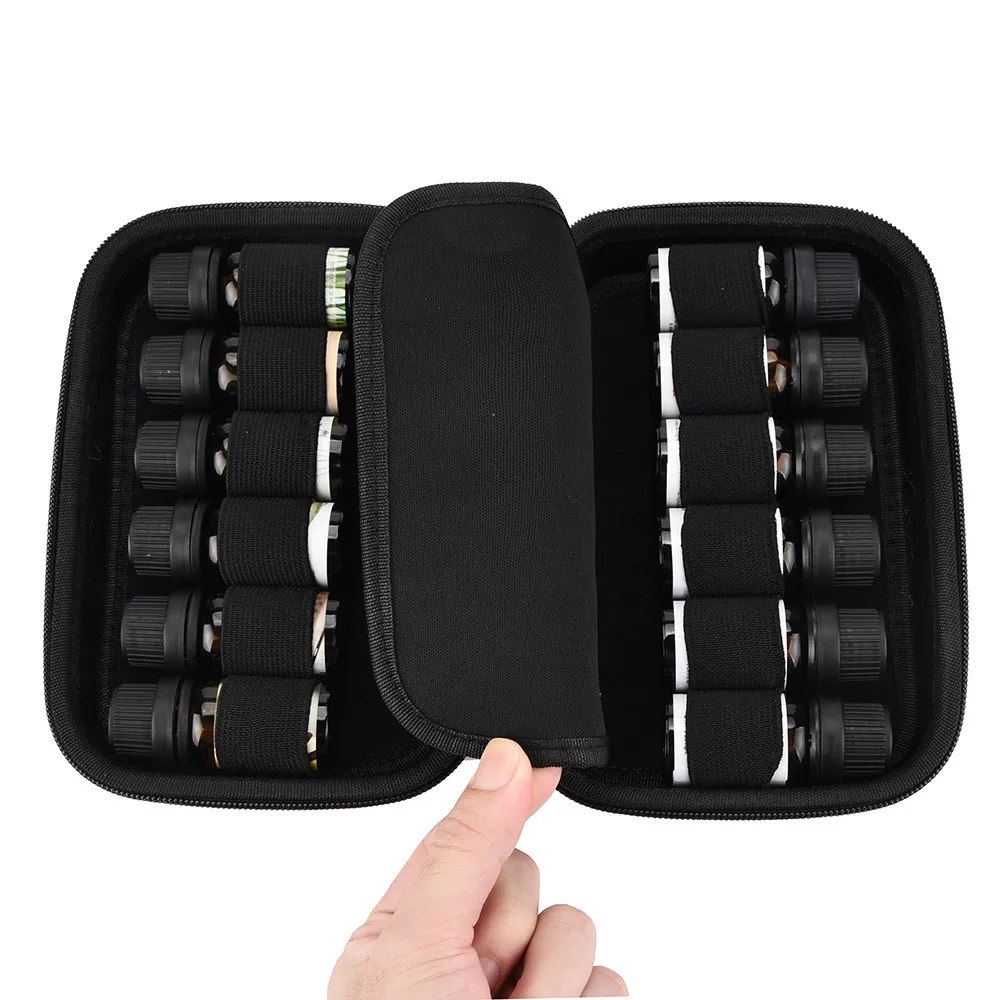 12 Roller Bottles Portable Essential Oils Carrying Case Holder Storage