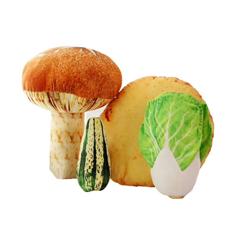 

New creative 3D simulation fruits vegetables food props cabbage pillow cushions plush toys small gifts toys