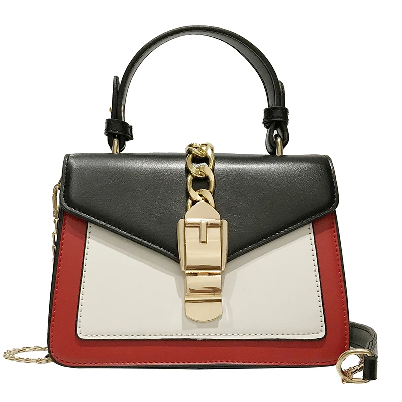 

2019 New Arrival Chain Crossbody Bag For Girl Ladies Buckle Flap Fashion Handbag Women Bag Pu Leather Shoulder Bags Small Purses