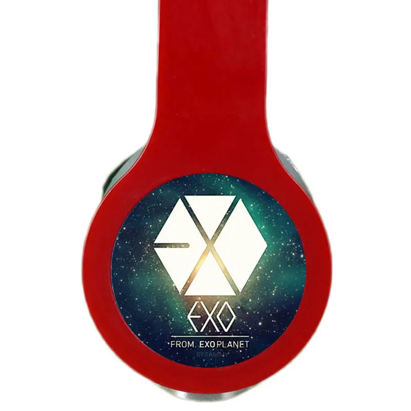 MLLSE Fashion KPOP EXO Custom Logo Headphones Gaming Headset Stereo Headphones with Microphone for Iphone Samsung