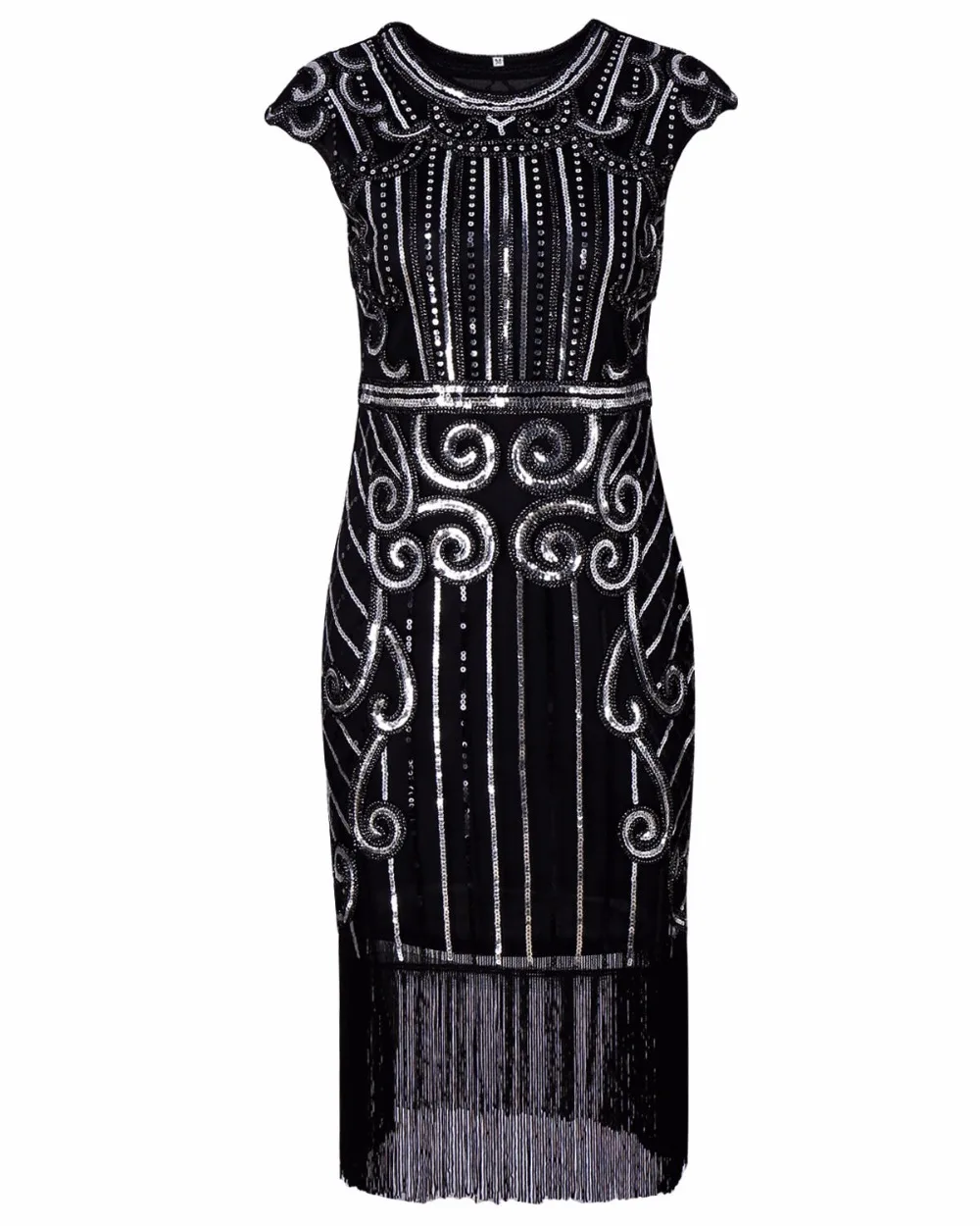 cap sleeve flapper dress