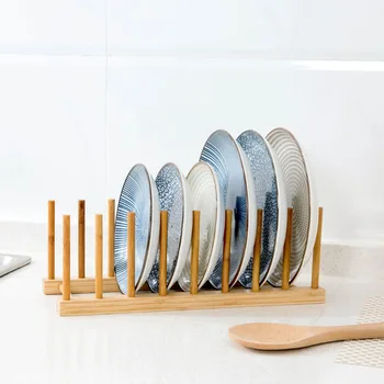 

OTHERHOUSE Kitchen Organizer Large Dish Rack Shelf Pot Lid Dish Bowl Cup Display Holder Book Storage Rack Kitchen Accessories