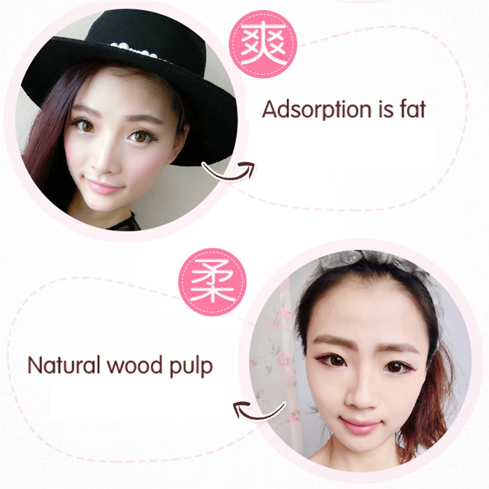 100Pcs Effective Oil Absorbing Cleansing Blotting Paper Skin Care Lightweight Soft Smooth Makeup Natural Face Tissue Portable