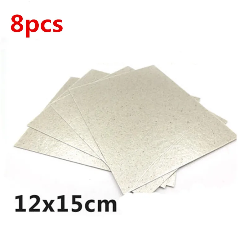 

8pcs 12*15cm Spare parts thickening mica Plates microwave ovens sheets for Galanz Midea Panasonic LG etc.. magnetron