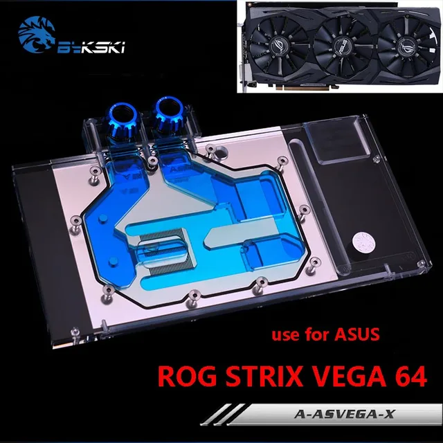 $US $77.29  BYKSKI Water Block use for ASUS ROG STRIX VEGA 64 GAMING/ Asus Arez STRIX Radeon RX vega56 /Copper 