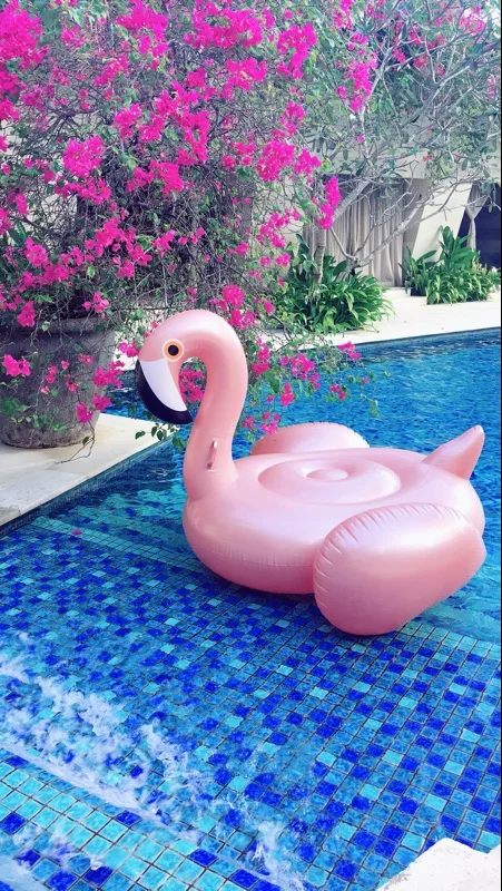 150cm pink flamingo float