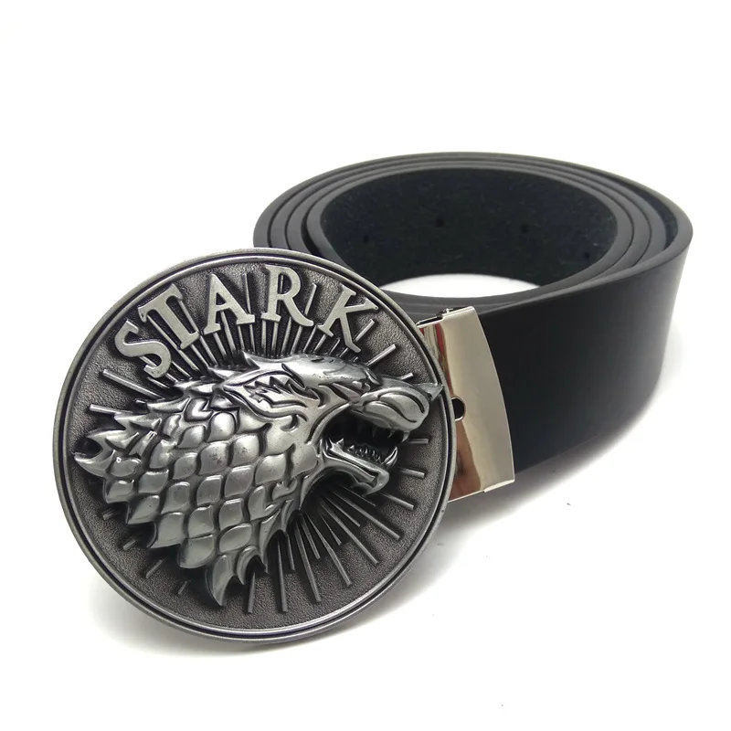 New arrival mens belt black PU leather belts for men with Game Of