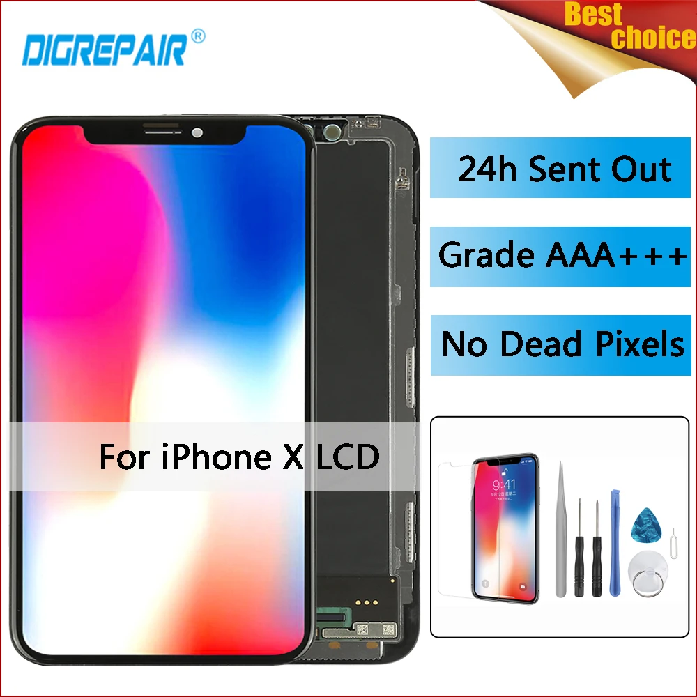 AAA For iPhone X LCD Display Touch Screen Digitizer Assembly for iphone x lcd touch screen Replacement For iPhone X display