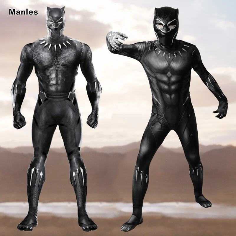 Black Panther Kostuum Movie Superhero T Challa Cosplay Zwarte