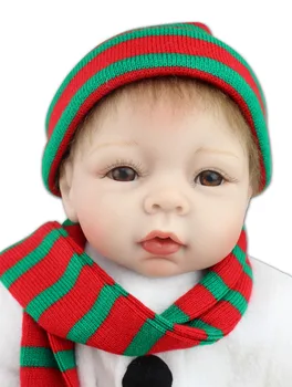 

Best quality Christmas gift doll 22inch reborn baby doll lifelike soft silicone vinyl real gentle touch