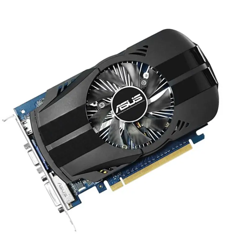 Видеокарты Asus гоночная версия 902MHz5000MHz 1 ГБ 64 бит DDR5 PCI E 3 0 графика VGA DVI HIDMI|graphic card|card