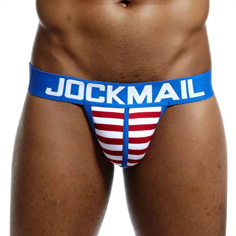 Трусы танга JOCKMAIL мужские Брендовое нижнее белье джоки хлопковые пикантные