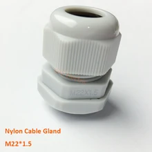 IP68 Водонепроницаемый B класс нейлон pa66 Made 100 шт./пакет нейлон кабельный ввод M22* 1.5 разъем кабеля 10-14 мм установить на распределительная коробка