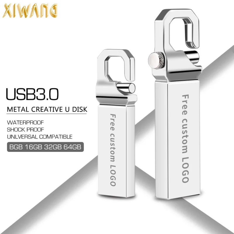 

U Disk Waterproof gold pen drive Metal 128gb 64gb 32gb 16gb 8gb 4gb High Speed USB 2.0 flash memory gift Wholesale free delivery