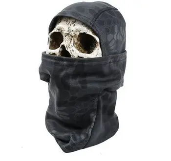 

The latest breathable snake pattern camouflage TY011-TYP MAD HLD outdoor Tiger tactics caps / full face shield