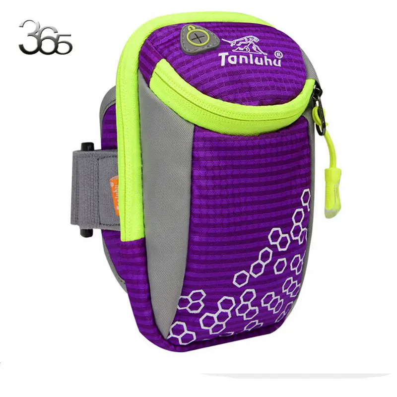 Большой размер: 4x9x16 см, красивый чехол на запястье, нейлоновая нарукавная сумка на руку, сумка на запястье - Цвет: 5 Purple