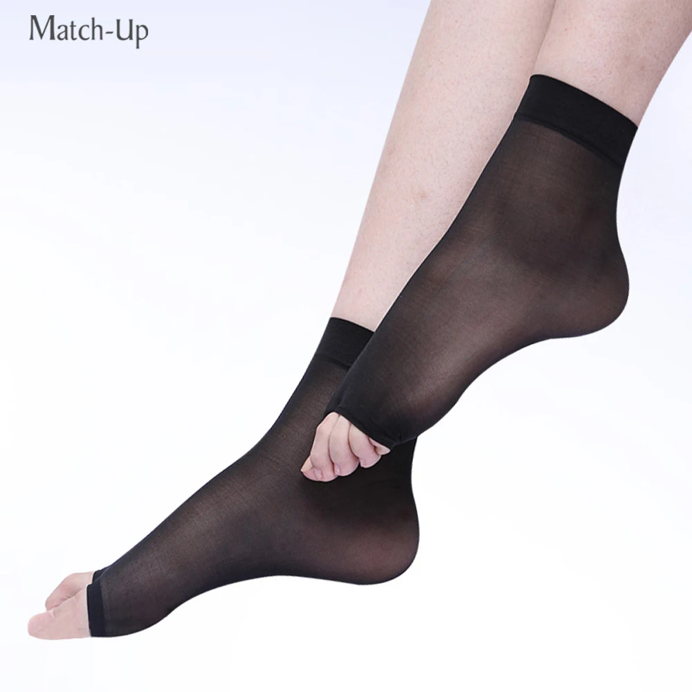 Image 2016 new Thin velvet open toe socks toe socks transparent (5pairs lot) 8